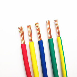 99.9999% ကြေးနီစစ်စစ် China Power Cable and Wire Factory Copper Conductor Insulated Pvc Wire BV BVR